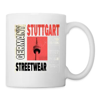 Stuttgart Germany City Skyline Home Love - Mug - white - Right