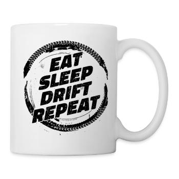 Eat Sleep Drift Repeat. Drifter Drifting Tuning Fun - Mug - white - Right