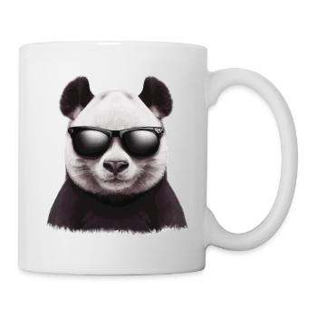 Panda avec lunettes de soleil Cadeau cool et drôle - Mug blanc - blanc - Droite