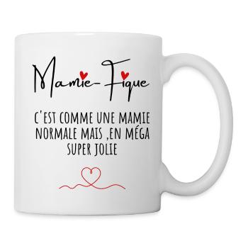 Mamie-fique mamie magnifique - Mug blanc - blanc - Droite