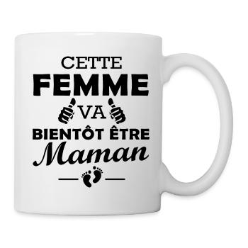 cette femme va bientôt être maman / future maman - Mug blanc - blanc - Droite