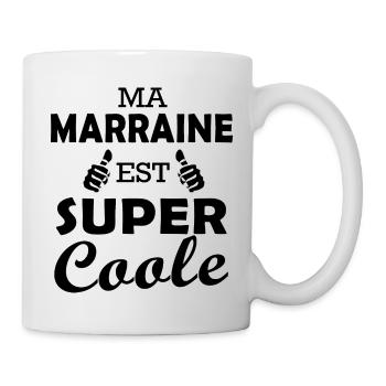 ma marraine est cool - Mug blanc - blanc - Droite