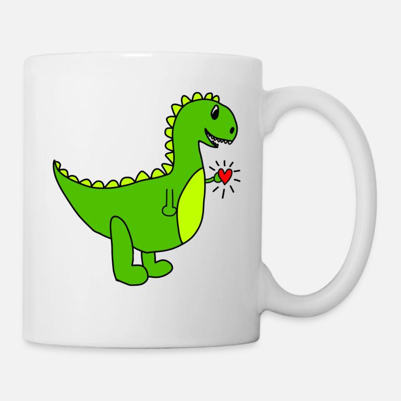 Dino Love - Mug - white