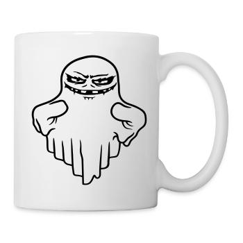 Schwebender Monster Geist Comic - Tasse - Weiß - Rechts