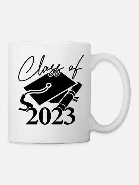Klasse von 2023 Abschlussfeier Geschenk für ihn und sie - Tasse - Weiß