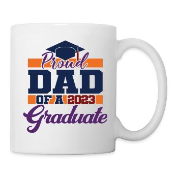 Stolzer Vater eines 2023 Graduate Graduation For Men - Tasse - Weiß - Rechts