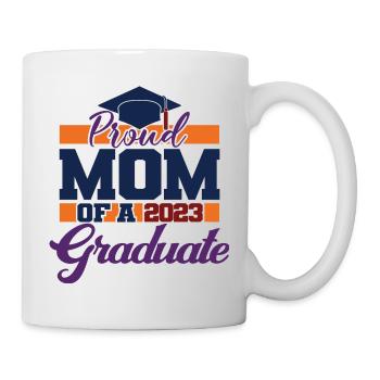 Stolze Mutter eines 2023 Graduiertenabschlusses für Frauen - Tasse - Weiß - Rechts
