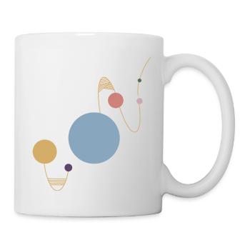 Künstler T-Shirt - abstrakte Kunst - Tasse - Weiß - Rechts