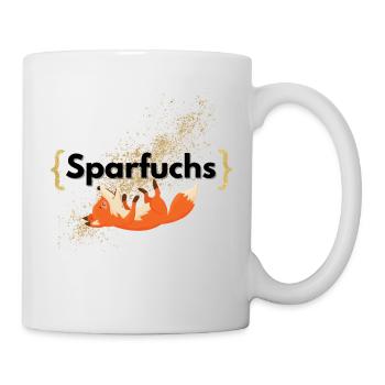 Sparfuchs T-Shirt - Tasse - Weiß - Rechts