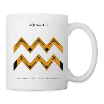 ZODIAC SIGN Aquarius - Mug - white - Right