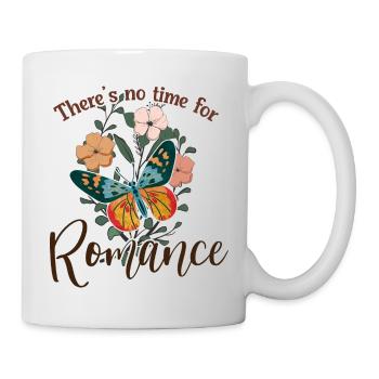 Schmetterling Blume blumig Sprüche Spruch Blumen - Tasse - Weiß - Rechts