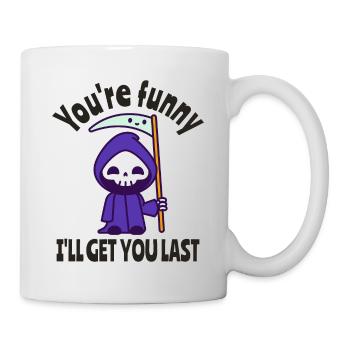Drôle Grim Reaper Squelette Costume d’Halloween - Mug blanc - blanc - Droite
