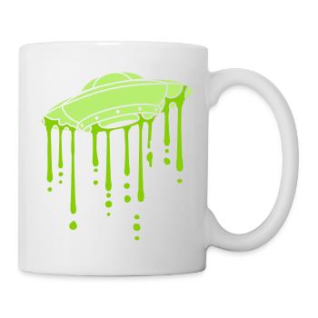 Mystery UFO Graffiti Drops - Mug blanc - blanc - Droite