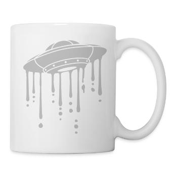 UFO Graffiti Drops Slime - Mug blanc - blanc - Droite