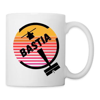 Bastia Korsika Korsika Frankreich Soleil Vintage Flugzeug - Tasse - Weiß - Rechts