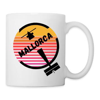 Palma de Mallorca Mallorca Balearen Flugzeug Sonne - Tasse - Weiß - Rechts