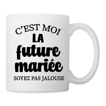 EVJF future mariée soirée entre filles - Mug blanc - blanc - Droite