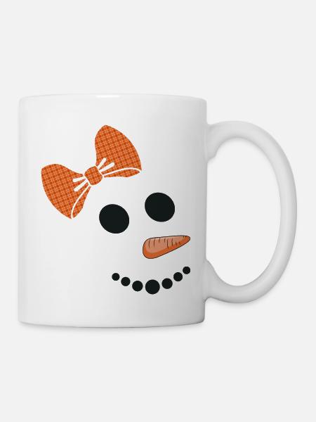Schneefrau Schneemann - Tasse - Weiß