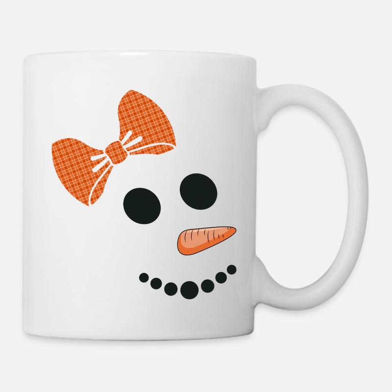 Schneefrau Schneemann - Tasse - Weiß