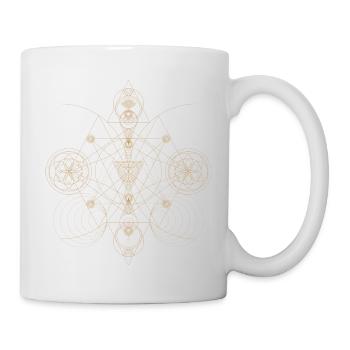 Conception de points abstraits - Mug blanc - blanc - Droite