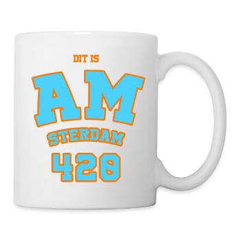 T-shirt personnalisé Amsterdam ⭐ Dit is Amsterdam - Mug blanc - blanc - Droite