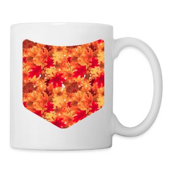 Autumn Foliage Botany Natural Breast Pocket Autumn - Mug - white - Right