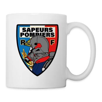 fanion t-shirt sapeurs pompiers de France Fanion - Mug blanc - blanc - Droite