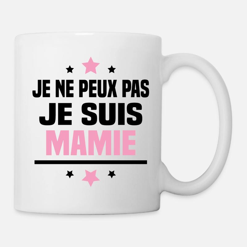 Je ne peux pas je suis mamie / Cadeau grand-mère - Mug blanc - blanc