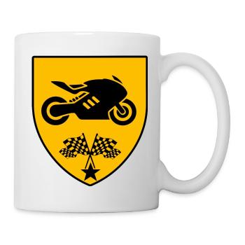 Motocyclette - Mug blanc - blanc - Droite