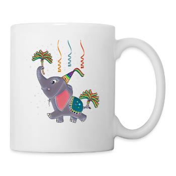 Birthday Elephant - Mug - white - Right