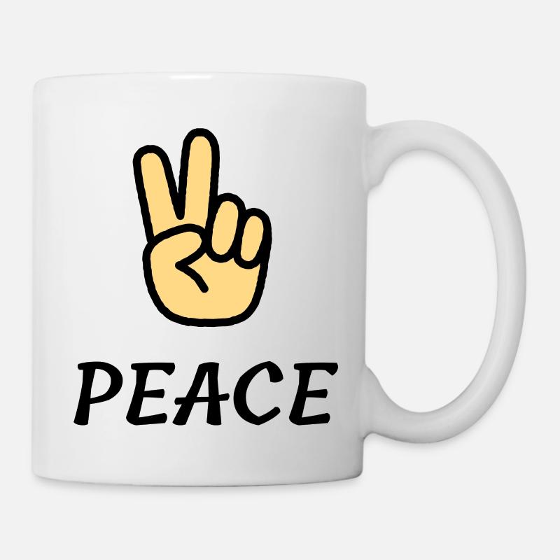 Cooles Peace-Design - Tasse - Weiß