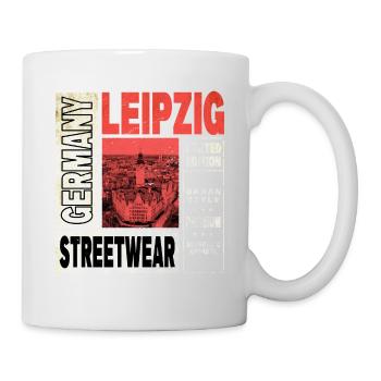 Leipzig Germany City Skyline Home Love - Mug - white - Right