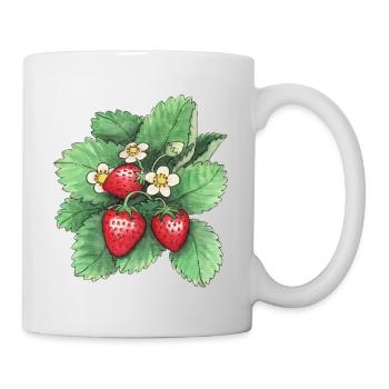Fraises - Mug blanc - blanc - Droite