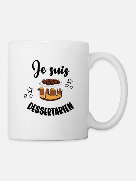 Je suis dessertarien - Mug blanc - blanc