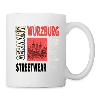 Würzburg Allemagne City Skyline Home Amour - Mug blanc - blanc - Droite