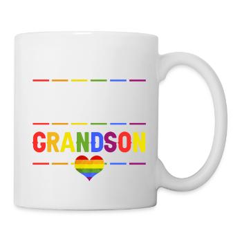 Proud GRANDPA Of A Beautiful Grandson Pride - Tasse - Weiß - Rechts