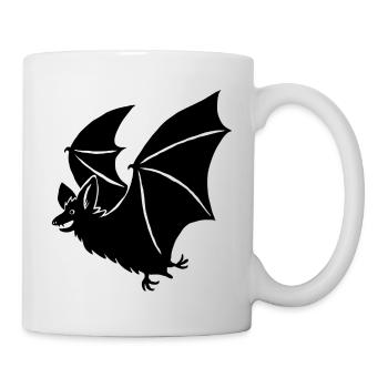 Fledermaus - Tasse - Weiß - Rechts
