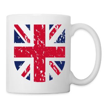 J’adore le drapeau de la Grande-Bretagne - Mug blanc - blanc - Droite