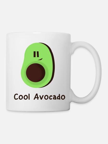 Avocat frais - Mug blanc - blanc