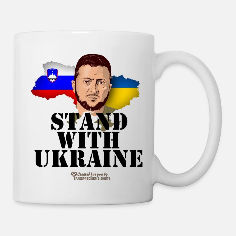 Slovénie Ukraine Zelenskyi - Mug blanc - blanc