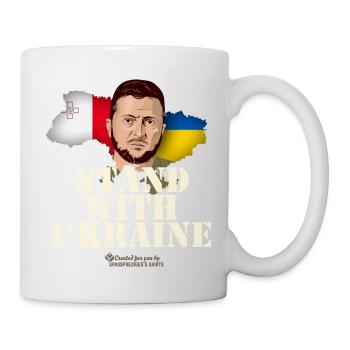 Ukraine Malta T-Shirt Design - Tasse - Weiß - Rechts