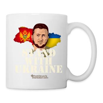Ukraine Montenegro T-Shirt - Mug - white - Right