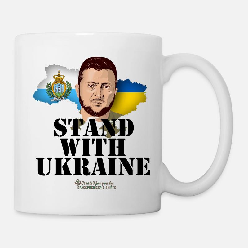Stand San Marino con l'Ucraina - Tazza - bianco
