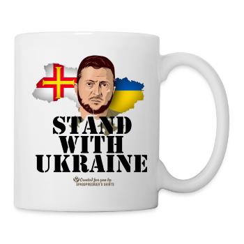 Ukraine Supporters Merch Island Guernsey - Mug - white - Right