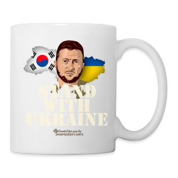 Ukraine Corée du Sud - Mug blanc - blanc - Droite