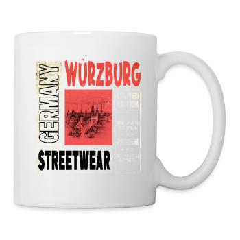Würzburg Allemagne Ville Skyline Accueil Amour - Mug blanc - blanc - Droite
