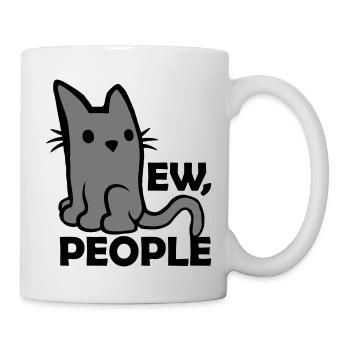 Quote ew people cat - Mug - white - Right