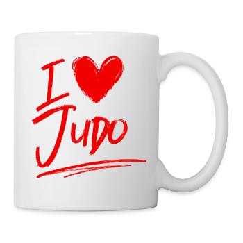 Ich liebe Judo - Tasse - Weiß - Rechts
