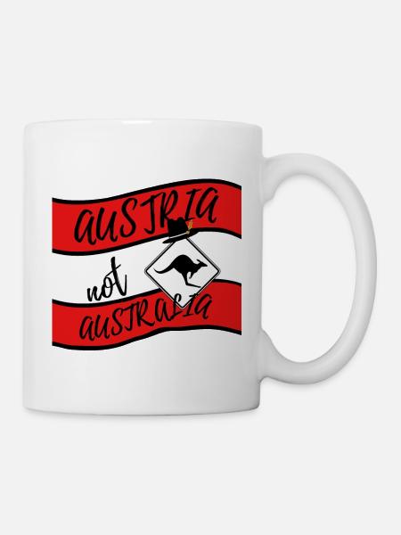 Austria Design -Austria not Australia Saying - Mug - white