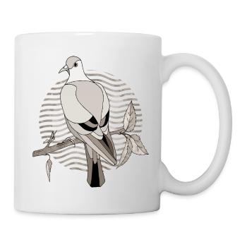 Oiseau - Mug blanc - blanc - Droite